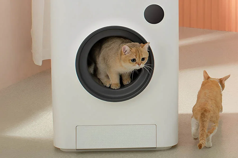 auto scooping litter box